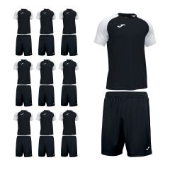 Комплект футбольної форми на команду Joma ACADEMY IV (101968.102/100053.100), Колір: чорний
