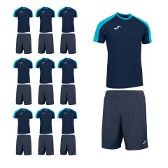 Комплект футбольної форми на команду Joma ECO CHAMPIONSHIP (102748.342/100053.331), Колір: темно-синій