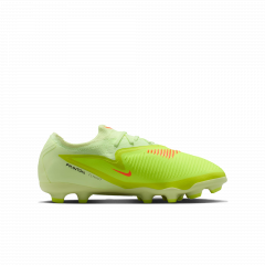 Бутси дитячі Nike JR PHANTOM 6 LOW PRO FG/MG HM9204-800, Колір: салатовий, Розмір виробника: 38.5