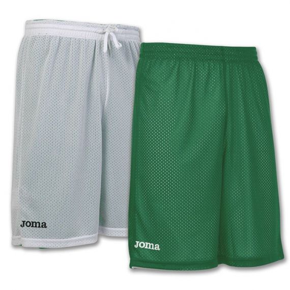 Шорти баскетбольні зелено-білі Joma ROOKIE 100529.450, Колір: зелений, Розмір виробника: L