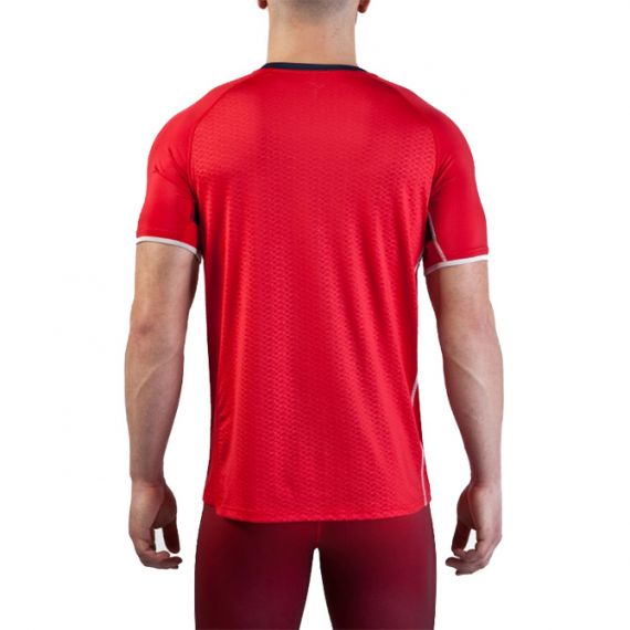 Футболка Joma ELITE V 100393.611 червона, Колір: червоний, Розмір виробника: S, зображення 2 Футболка Joma ELITE V 100393.611 червона, Колір: червоний, Розмір виробника: S, зображення 2