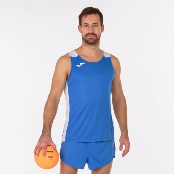 Майка для бігу Joma RECORD II синьо-біла 102222.702, Колір: синій, Розмір виробника: S, зображення 2 Майка для бігу Joma RECORD II синьо-біла 102222.702, Колір: синій, Розмір виробника: S, зображення 2