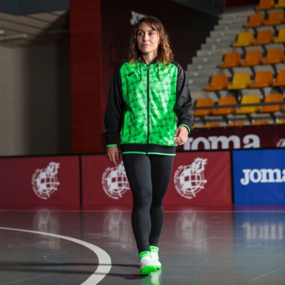 Олімпійка з капюшоном жіноча Joma SUPERNOVA III чорно-салатова 901430.117, Колір: салатовий, Розмір виробника: XS, зображення 2 Олімпійка з капюшоном жіноча Joma SUPERNOVA III чорно-салатова 901430.117, Колір: салатовий, Розмір виробника: XS, зображення 2