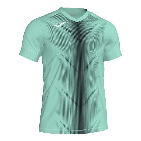 Футболка бігова Joma OLIMPIA 101370.401 зелено-чорна, Колір: зелений, Розмір виробника: S