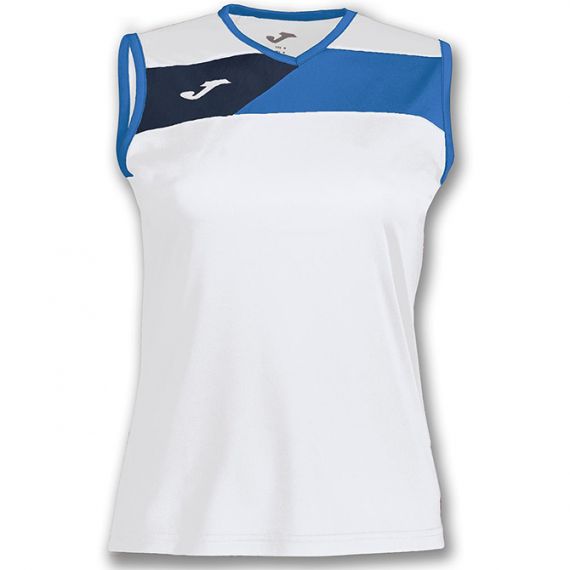 Майка біло-синя жіноча Joma CREW II 900465.207, Колір: білий, Розмір виробника: XL
