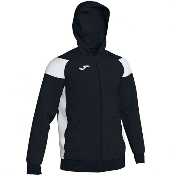 Олімпійка з капюшоном Joma CREW III 101271.102 чорно-біла, Колір: чорний, Розмір виробника: S