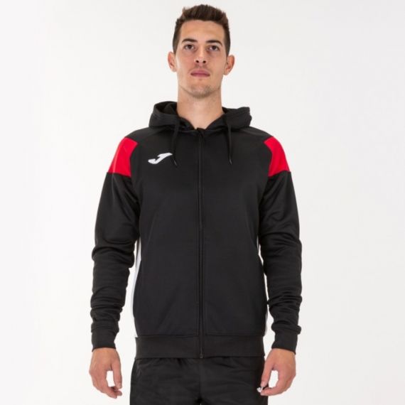 Олимпийка с капюшоном Joma CREW III 101271.106 черно-красная, Цвет: черный, Размер производителя: S, изображение 2 Олимпийка с капюшоном Joma CREW III 101271.106 черно-красная, Цвет: черный, Размер производителя: S, изображение 2