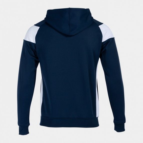 Олимпийка с капюшоном Joma CREW III 101271.332 темно-сине-белая, Цвет: темно-синий, Размер производителя: М, изображение 2 Олимпийка с капюшоном Joma CREW III 101271.332 темно-сине-белая, Цвет: темно-синий, Размер производителя: М, изображение 2