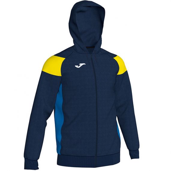 Олімпійка з капюшоном Joma CREW III 101271.339 темно-синьо-жовта, Колір: жовтий, Розмір виробника: XS