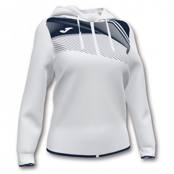 Олімпійка жіноча Joma SUPERNOVA II HOODIE JACKET біла 901067.203, Колір: білий, Розмір виробника: М