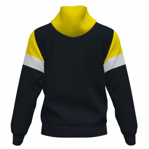 Толстовка з капюшоном Joma CREW IV чорно-жовта 101544.109, Колір: жовтий, Розмір виробника: 4XS, зображення 2 Толстовка з капюшоном Joma CREW IV чорно-жовта 101544.109, Колір: жовтий, Розмір виробника: 4XS, зображення 2