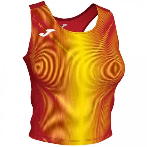 Топ червоно-жовтий жіночий Joma OLIMPIA 900935.609, Колір: помаранчевий, Розмір виробника: М