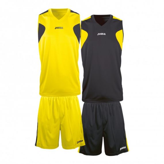 Баскетбольна форма Joma SET REVERSIBLE жовто-чорна 1184.901