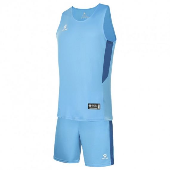 Комплект баскетбольної форми Kelme BOSTON блакитний 8152LB1001.9405, Колір: блакитний, Розмір виробника: L
