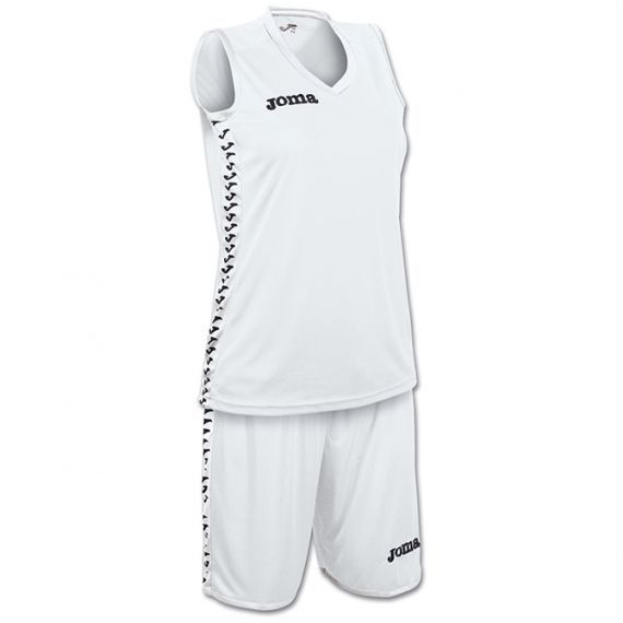 Баскетбольна форма жіноча біла Joma PIVOT 1227W005, Колір: білий, Розмір виробника: XL