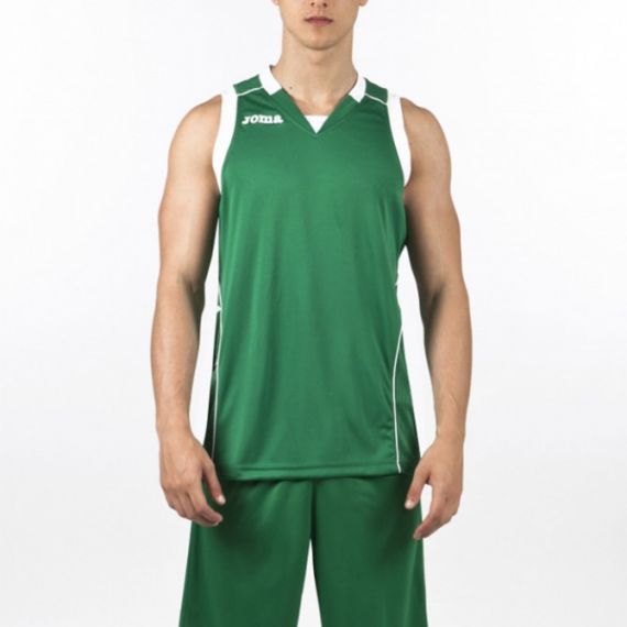 Майка баскетбольна зелена Joma CANCHA II 100049.450, Колір: зелений, Розмір виробника: L, зображення 2 Майка баскетбольна зелена Joma CANCHA II 100049.450, Колір: зелений, Розмір виробника: L, зображення 2