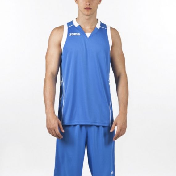 Майка баскетбольна синя Joma CANCHA II 100049.700, Колір: синій, Розмір виробника: L, зображення 2 Майка баскетбольна синя Joma CANCHA II 100049.700, Колір: синій, Розмір виробника: L, зображення 2