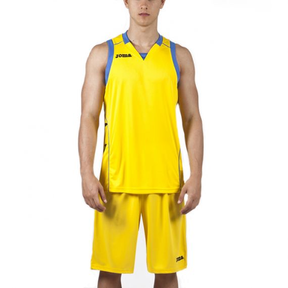 Майка баскетбольная желтая Joma CANCHA II 100049.900, Цвет: желтый, Размер производителя: XL, изображение 2 Майка баскетбольная желтая Joma CANCHA II 100049.900, Цвет: желтый, Размер производителя: XL, изображение 2