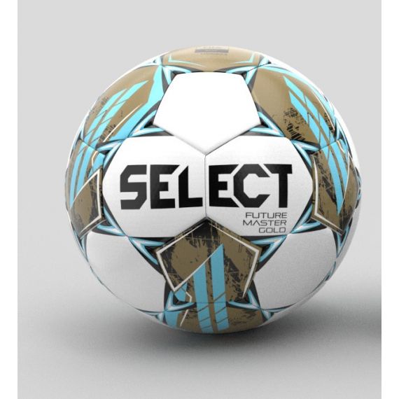М’яч футзальний SELECT Futsal Future Master Gold FIFA Basic v24 (565) біло/синьо/золотий, official size, Колір: синій, Розмір: розмір 4