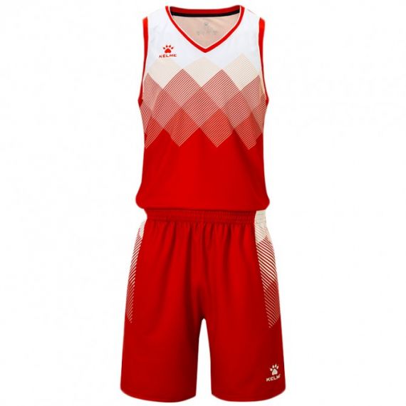 Комплект баскетбольної форми червоно-білий б/р Kelme 8052LB1001.9610