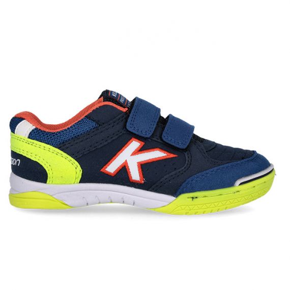 Футзалки (бампи) дитячі Kelme PRECISION KIDS V темно-сині з жовтим 55.807.065, Колір: темно-синій, Розмір виробника: 35