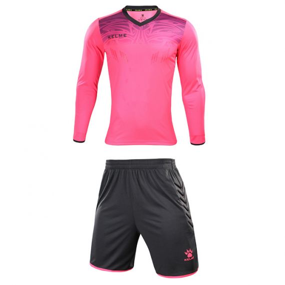 Комплект воротарської форми Kelme ZAMORA рожево-темно-сірий 3871007.9997, Колір: рожевий, Розмір виробника: 3XL