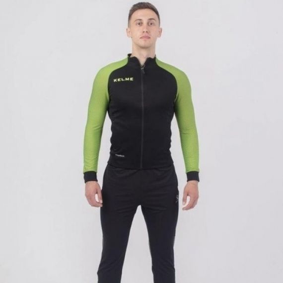 Олімпійка Kelme MONTES чорно-зелена 3871300.9012, Колір: зелений, Розмір виробника: М, зображення 2 Олімпійка Kelme MONTES чорно-зелена 3871300.9012, Колір: зелений, Розмір виробника: М, зображення 2