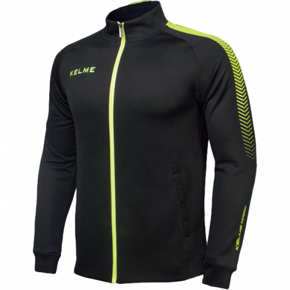 Олімпійка (мастерка) Kelme PRIMERA чорно-салатова K077.9012, Колір: чорний, Розмір виробника: М