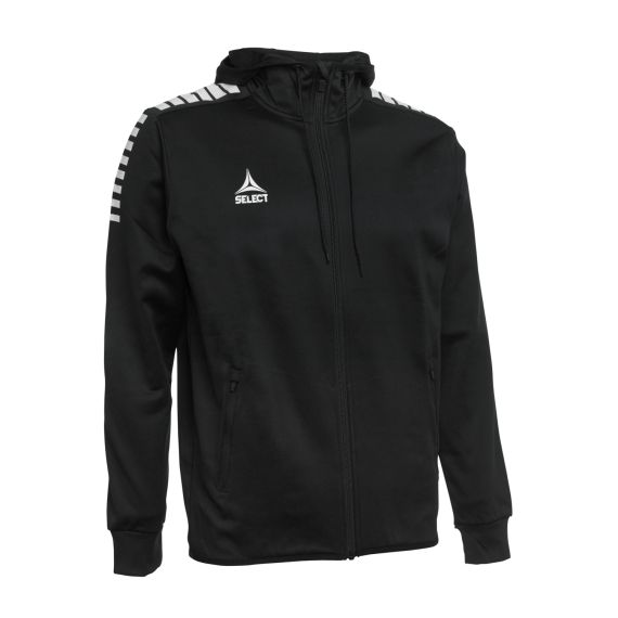 Спортивна куртка SELECT Monaco zip hoodie (009) чорний, Колір: чорний, Розмір виробника: 4XS