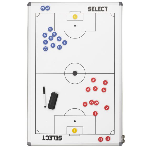Тактична дошка SELECT Tactics board alu - football (001) білий, 45х30