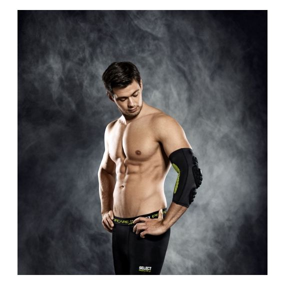 Налокітник компресійний SELECT 6650 Compression elbow support - handball (010) чорний, Розмір виробника: М