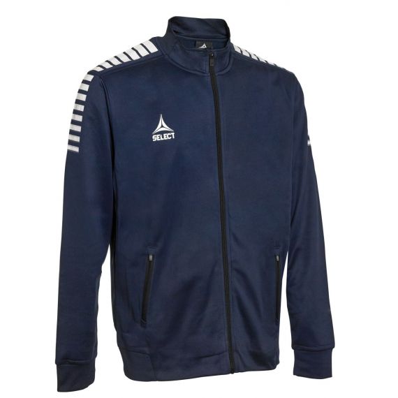 Спортивна куртка SELECT Monaco zip jacket (550) т.синій/білий, Колір: темно-синій, Розмір виробника: L