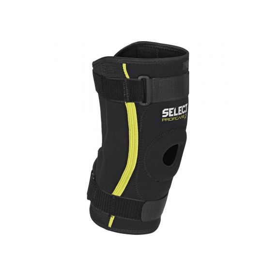 Наколінник SELECT 6204 Knee support with side splints (010) чорний, Колір: чорний, Розмір виробника: 2XL