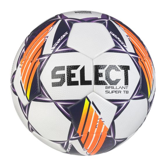 М'яч футбольний SELECT Brillant Super TB v24 (FIFA QUALITY PRO APPROVED) (009) біло/фіолетовий, Колір: білий, Розмір: розмір 4