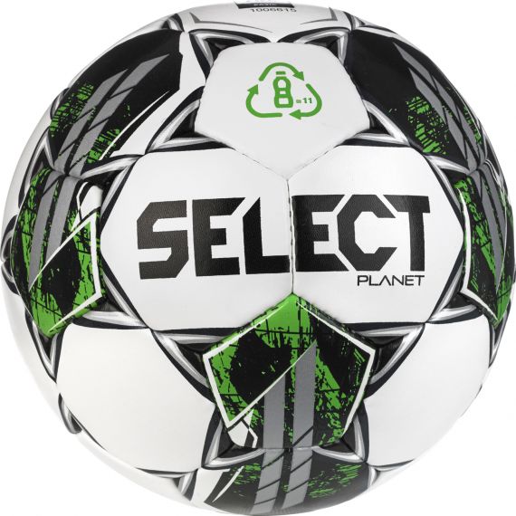 М’яч футбольний SELECT Planet FIFA Basic v23 (004) біло/зелений, Розмір: розмір 5