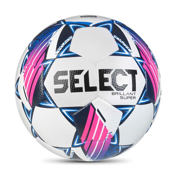 М'яч футбольний SELECT Brillant Super v24 (FIFA QUALITY PRO) White-Blue PFL (526) біло/синій, Колір: синій, Розмір: розмір 5