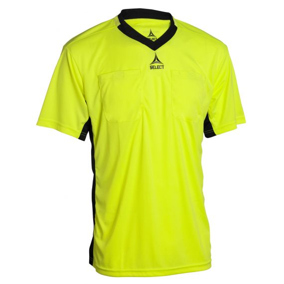 Футболка арбітра SELECT Referee Shirt S/S v21 (634) жовто/чорний, Колір: жовтий, Розмір виробника: XS