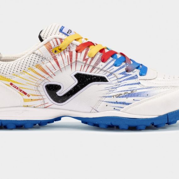Сороконожки (шиповки) Joma TOP FLEX бело-сине-оранжевые TOPW2476TF, Цвет: белый, Размер производителя: 44, изображение 2 Сороконожки (шиповки) Joma TOP FLEX бело-сине-оранжевые TOPW2476TF, Цвет: белый, Размер производителя: 44, изображение 2