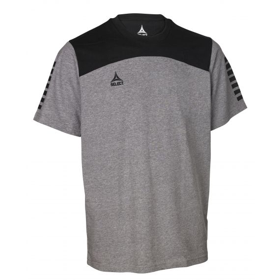 Футболка SELECT Oxford t-shirt (968) сіро/чорний, Колір: сірий, Розмір виробника: 5XS