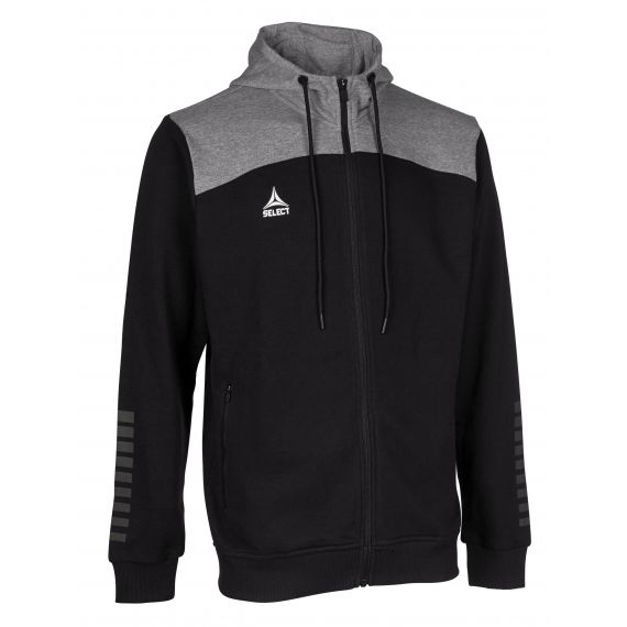 Толстовка SELECT Oxford zip hoodie (637) чорно/сірий, Колір: чорний, Розмір виробника: S