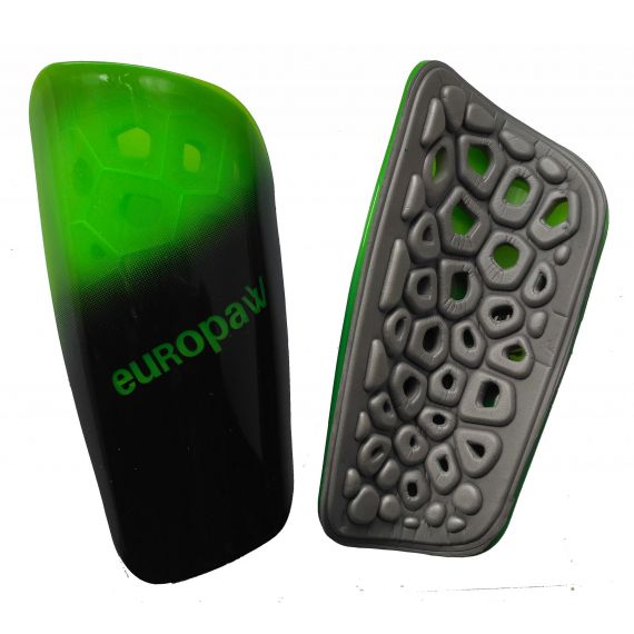 Щитки футбольні Europaw light чорно-зелені, Колір: зелений