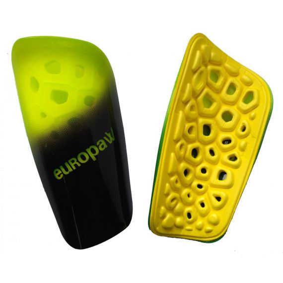 Щитки футбольні Europaw light чорно-салатові, Колір: салатовий