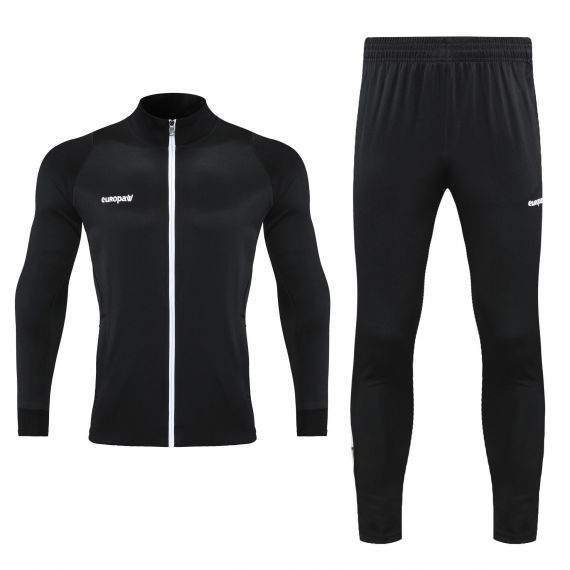 Спортивний костюм Europaw Limber Up 2101 Long zipper чорно-білий, Колір: чорний, Розмір виробника: М