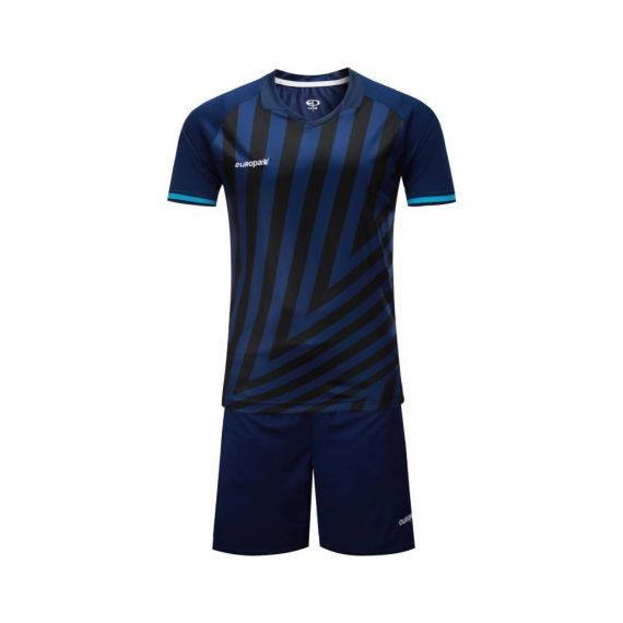 Футбольна форма Europaw 016 темно-синьо-бірюзова, Колір: темно-синій, Розмір виробника: 4XS, зображення 3