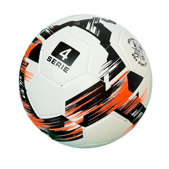 М'яч футбольний Europaw Proball2202 чорний-жовтогарячий, розмір 4, Колір: помаранчевий, Розмір: розмір 4, зображення 2