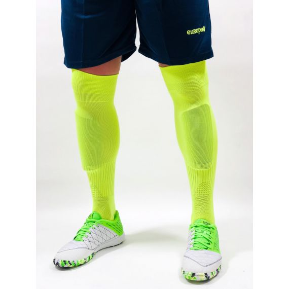 Гетри футбольні Europaw EP-001 салатові з трикотажним носком, Колір: салатовий, Розмір: 41-45, зображення 2