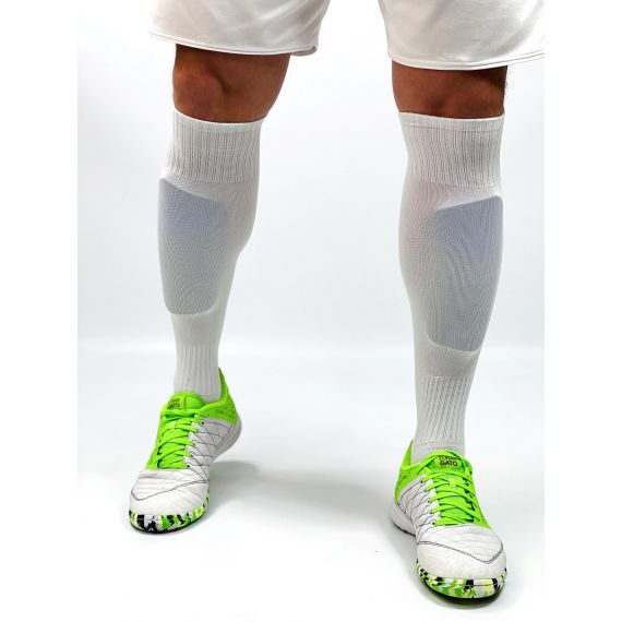 Гетри футбольні Europaw CTM-011 білі з трикотажним носком, Колір: білий, Розмір: 41-45, зображення 4