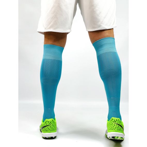 Гетри футбольні Europaw EP-001 блакитні з трикотажним носком, Колір: блакитний, Розмір: 41-45, зображення 6