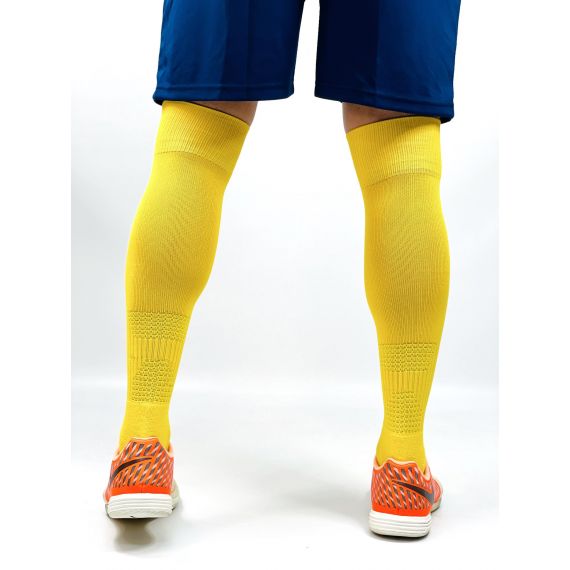 Гетри футбольні Europaw EP-001 жовті з трикотажним носком, Колір: жовтий, Розмір: 41-45, зображення 4