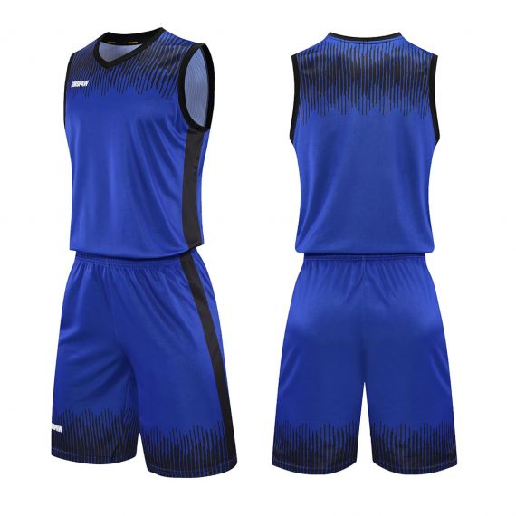Баскетбольна форма Europaw Invincible 22 синій-чорний, Колір: синій, Розмір виробника: 2XL, зображення 2